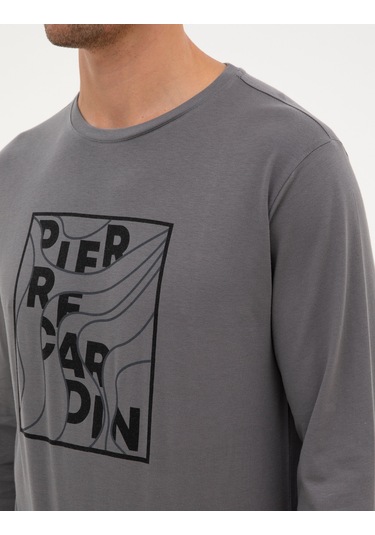 Pierre Cardin Erkek Koyu Gri Pijama Takım 50322653-vr080 Koyu Gri