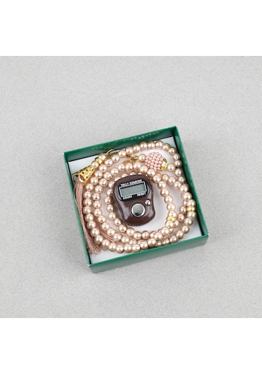 Zikirmatik Elektronik Tesbih Ve 99luk Namaz Tesbih Set 23357747