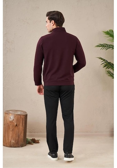Pjs 23724 Erkek Fermuarlı Eşofman Takım 001