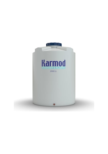 2000 Litre Polietilen Dikey Su Deposu - Beyaz