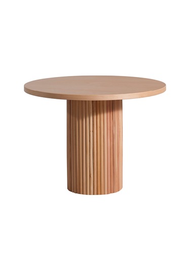 Tetra İskandinav Natural Ahşap Masa Sandalye Takımı 100x100 Natural