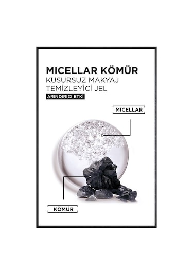 Garnier Micellar Kömür Kusursuz Makyaj Temizleyici Jel 400 ML
