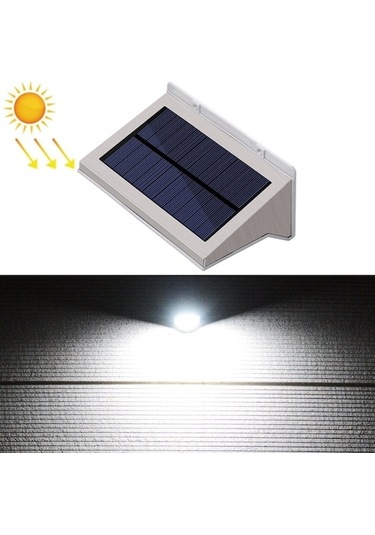 Bahçe Aydınlatma Dış Mekan Güneş Enerjili Vücut Algılama Led Aydınlatma Duvar Işığı Beyaz Işık