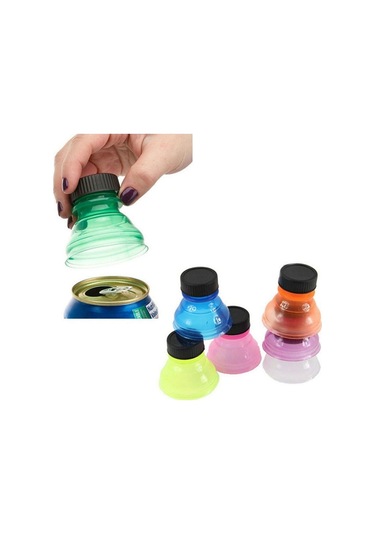 Adet Kapak Kapağı Dönüştürme Kutuları Şişelere Dönüştürün-yeniden Kullanılabilir Geçmeli Üstler Çok Renkli