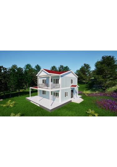 Ballife Prefabrik 151 M2 Standart Dubleks Prefabrik Konut