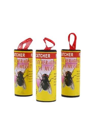 Bloomnest Kimyasalsız Çift Taraflı Sinek Tuzağı - Dış İç Uygun 24 Rulo Yapışkan Bant Tek Kullanımlık Sinek Yakalayıcı