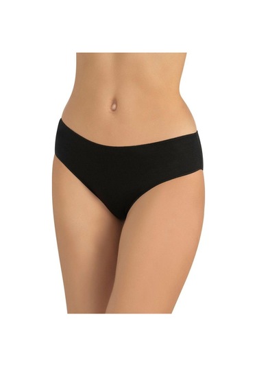 Fabony Bayan Modal Dikişsiz Bikini Külot 1190 Siyah