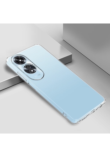 Oppo A60 Uyumlu Zore Süper Silikon Kapak-şeffaf Şeffaf