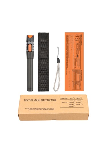 Geeroyoo Optik Fiber Test Aleti 10mw Kırmızı Işık Kaynağı - 650nm Dalga Boyu Fc/sc/st Arayüzü Pil Dahil Değil