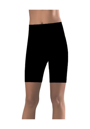 Kadın Lazer Kesim Uzun Şort Korse 3000 Siyah