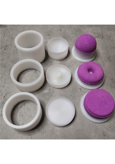 3d Şampuan Pres Çubuğu Kalıbı Plastik Sabun Yuvarlak Kalıp Donut Şeklinde Banyo Bombası Sabun Kalıbı Sabun Yapımı Diğer
