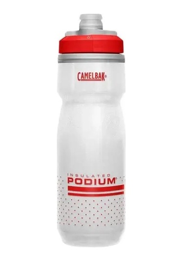 Camelbak Podium Chill 0.62l / 21oz Kırmzı / Beyaz Termal Matara Kırmızı - Beyaz