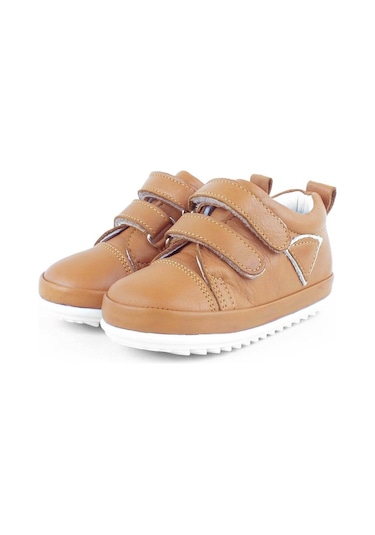 Hapshoe Rakerplus Yumuşak Hakiki Deri Taba Ilk Adım Bebek Ayakkabısı Taba