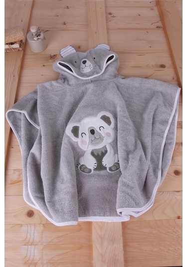 Baveno Pamuk Yuvarlak Koala Çocuk Banyo&Plaj Panço Havlu