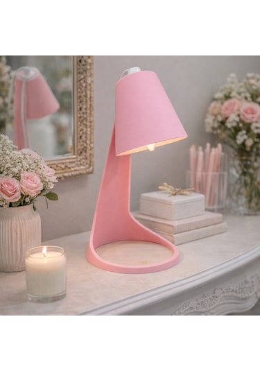 Nova Minimal Dekoratif Masa Lambası Modern Tasarım Ambiyans Objesi Pembe