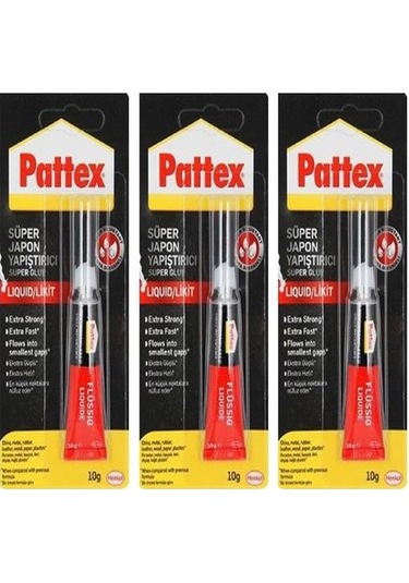 Pattex Süper Japon Yapıştırıcı 10g Blister 3 Adet