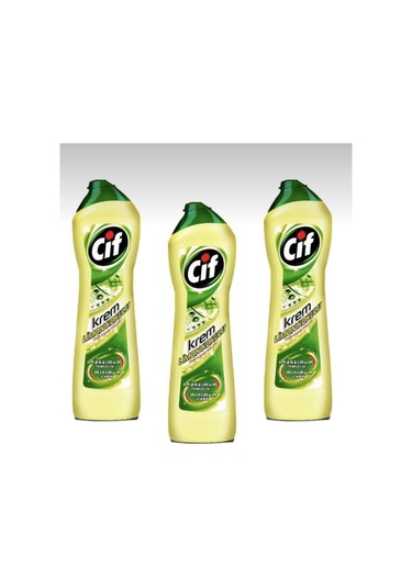 Cif Krem Limon Kokulu 500 Ml X 3 Adet 3'lü Set