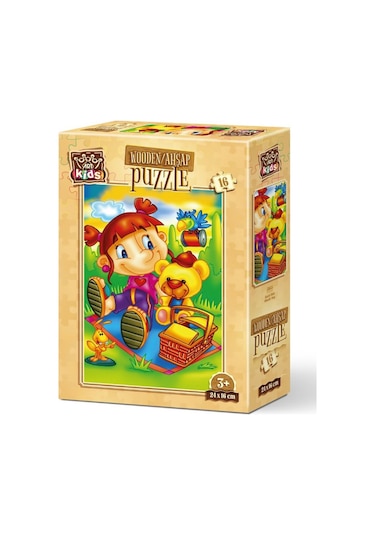 Art Kids Misafir Kuş 16 Parça Ahşap Puzzle