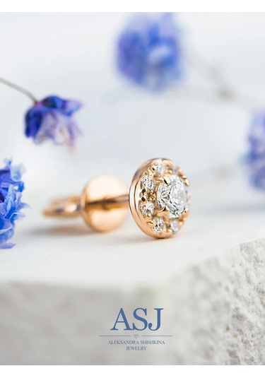 Asj Altın Altın İğne Küpeler 925 Gümüş 235988123 Altın