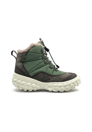 Vicco Tiger Phylon Kauçuk Taban Ortopedik Çocuk Kar Botu Haki