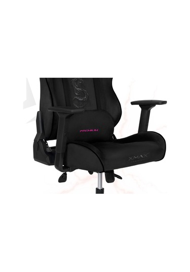 Rio Balerion Terletmez Kadife Kumaş Siyah Gaming Oyuncu Koltuğu - 12 Siyah