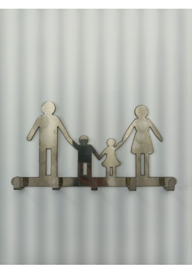 Lazer Kesim Paslanmaz Askılık Aile Çelik