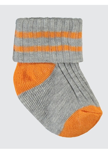 Civil Baby Bebek 3'lü Çorap Set 0-24 Ay Turuncu Turuncu
