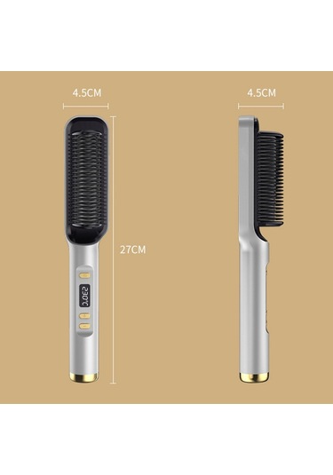 Sones Zf-888 60w Çift Amaçlı Atel Elektrikli Bukle Tarak Düz Saç Ve Kıvırcık Saçlar İçin Ab Fişi Beyaz