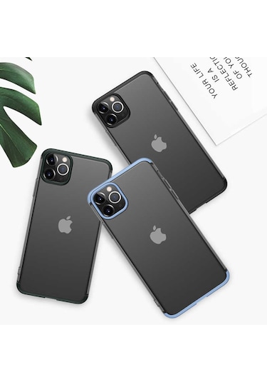 Apple Uyumlu iPhone 11 Pro Max Kılıf Zore Nili Kapak Mavi