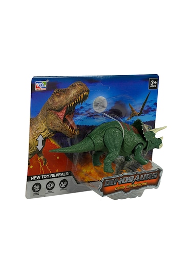 Dinozor Trıceratops Figür Yeşil