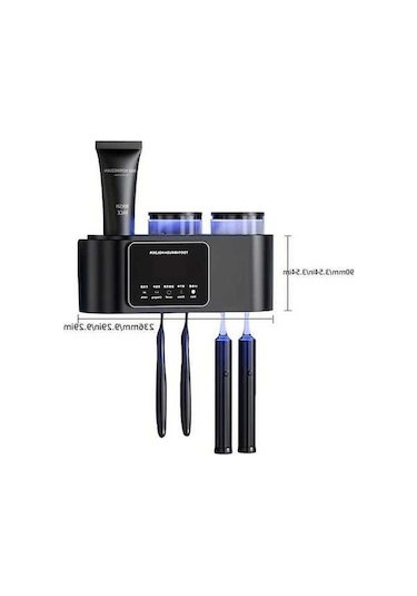 Fastbuy Akıllı Diş Fırçası Tutucu Ağız Bardağı Seti - Beyaz Uv Sterilizasyon Beyaz