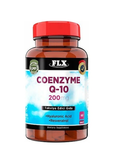 Flx Coenzyme Q-10 200 MG Hyoluronic Acid Resveretrol 60 Tablet