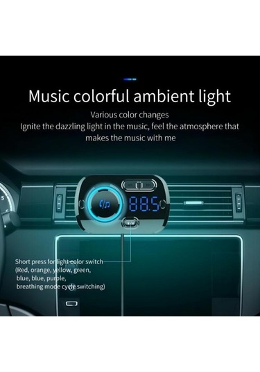 Dancemonkey Vericisi-14 Shineyee Serbest Şarjlı Qc3.0 Oynatıcı Mp3 Hızlı Fm Eller Bluetooth Araba Araba Cw