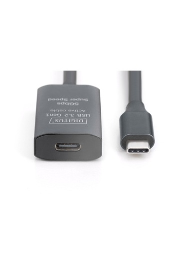 Aktif Usb-c Uzatma Kablosu, 10m 5g, Usb 3.2 Gen1, Usb-c - Usb-c