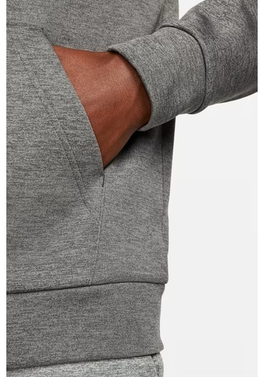 Nike Therma Fit Full Zip Hoodie Erkek Kapüşonlu Termal Fermuarlı Sweatshirt Antrasit Antrasit