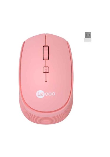 Lecoo Ws202-p Kablosuz Usb Mouse Pembe