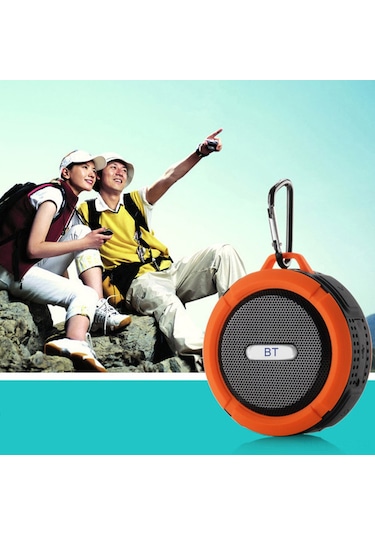 Jeemson Yeşil Mini Taşınabilir Bluetooth Hoparlör - Su Geçirmez, Toz Koruyucu, Süspansiyon Çubuğu İle Dış Etkinlikler İçin, Tf Kart Desteği Ve Derin Taban