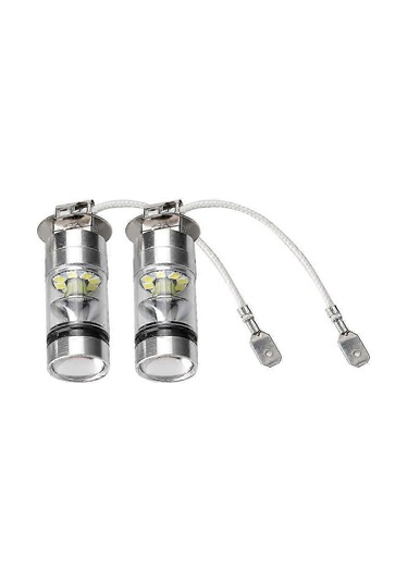 Adet H3 6000k 100w Led 20-smd Yüksek Güçlü Sis Farı Gündüz Farı Ampulü Hıd