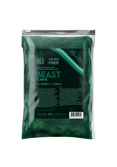 Smartbee Beast Twisted Pile Mikrofiber Oto Kurulama Havlusu 60x90