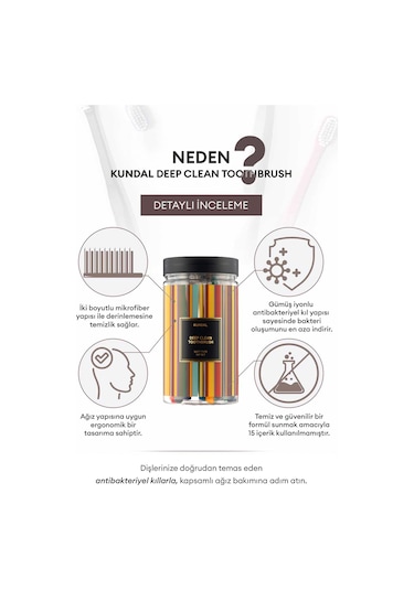 Kundal Deep Clean Toothbrush Soft Type 16 Set