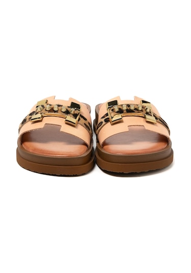 146 Camel Terlik Kadın 26215 Myconian 2025 Greek Sandal 146 Camel