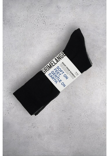 Oısın Bamboo Erkek 3'lü Paket Siyah/gri/antrasit Çorap