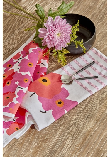 Karaca Home Roxie %100 Pamuk 2 Parça Mutfak Havlusu Pembe -  200.22.11.0069