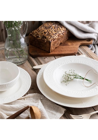 White Pearl 6 Kişilik 24 Parça Porselen Yemek Seti