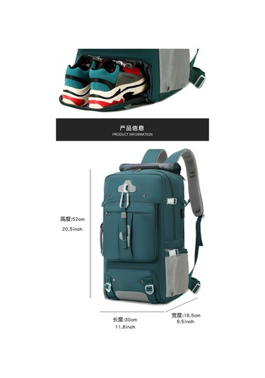 Cbtx Büyük Kapasiteli Çok Bölmeli Seyahat Sırt Çantası 001