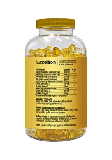 Omega 3-6-9 Balık Yağı Dha-epa 180 Softgel