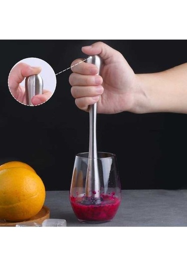 Pazly Meyve Popsicles Paslanmaz Çelik Ezilmiş Buz Çekici Barmen Püresi Çubukları L