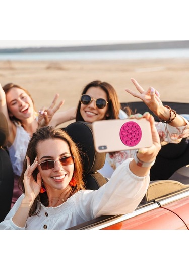 Gajeena Bej Silikon Telefon Tutucu: Süper Tutuculu, Suction Cup & Manyetik, El-işsiz Selfie/video, Banyo Ve Ayna Uyumlu, Temizliği Kolay