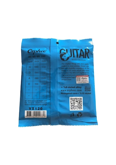 Orphee Vx120 Model 40-100- 4 Tel-Bas Gitar Tel Seti-Pena