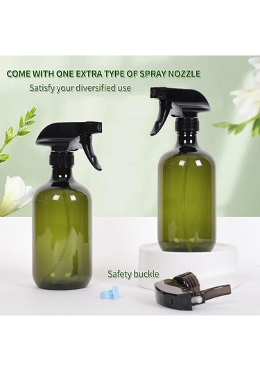 Vkemall Yeşil İç Mekan Bitki Temizlik Spreyi - 2 Adet 16.9 Unç, Ayarlanabilir Uç, Sızıntısız Sulama Bidonu